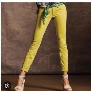 CAbi curvy yellow skinny jeans